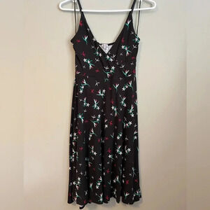 Floral print flowy summer dress size xs